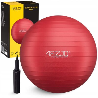 inna (Inny) PIŁKA GIMNASTYCZNA REHABILITACYJNA TRENING FITNESS ZESTAW Z POMPKĄ 65 CM inna (Inny) PIŁKA GIMNASTYCZNA REHABILITACYJNA TRENING FITNESS ZESTAW Z POMPKĄ 65 CM