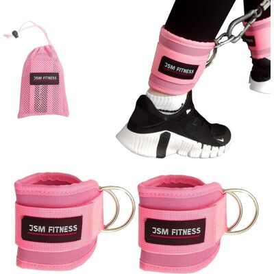 MuscleForge Pink ankle cuffs (Uchwyty na kostki różowe) MuscleForge Pink ankle cuffs (Uchwyty na kostki różowe)