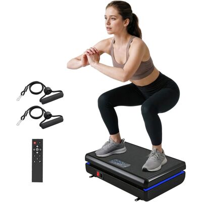 Platforma wibracyjna SPORTNOW z 120 poziomami intensywności, 5 programami, światłami LED, taśmami oporowymi, antypoślizgowa, kompaktowa platforma wi.. Platforma wibracyjna SPORTNOW z 120 poziomami intensywności, 5 programami, światłami LED, taśmami oporowymi, antypoślizgowa, kompaktowa platforma wi..