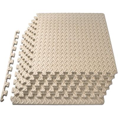 ProsourceFit mata do ćwiczeń EVA 1,25 cm puzzle 6 płytek kremowa ProsourceFit mata do ćwiczeń EVA 1,25 cm puzzle 6 płytek kremowa