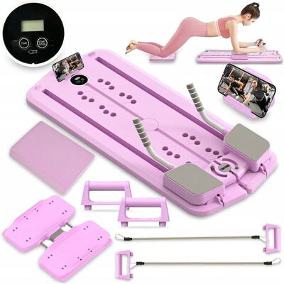 Inny producent REFORMER DO ĆWICZEŃ PILATES DESKA UCHWYTY DO POMPEK ĆWICZENIA JOGI +LICZNIK Inny producent REFORMER DO ĆWICZEŃ PILATES DESKA UCHWYTY DO POMPEK ĆWICZENIA JOGI +LICZNIK