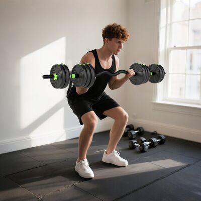Yulinland Regulowany zestaw hantli 25 kg – Kurzhantel Set, hantle, sztanga do treningu siłowego Yulinland Regulowany zestaw hantli 25 kg – Kurzhantel Set, hantle, sztanga do treningu siłowego