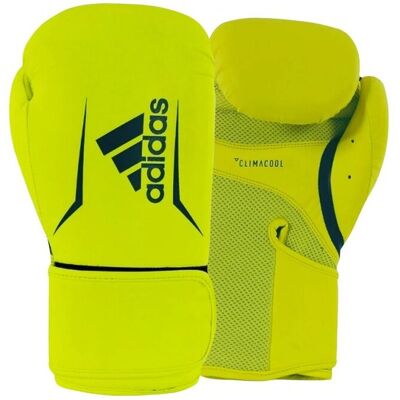 Rękawice bokserskie Adidas Performance Speed 100 - 14 oz, żółto-niebieskie Rękawice bokserskie Adidas Performance Speed 100 - 14 oz, żółto-niebieskie