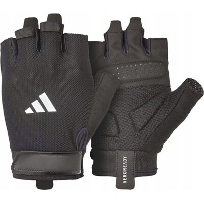 Rękawice treningowe ADIDAS Essential Training (rozmiar M) Czarno-biały Rękawice treningowe ADIDAS Essential Training (rozmiar M) Czarno-biały