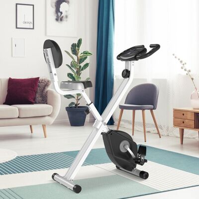 Yulinland Rower treningowy Heimtrainer z 8-stopniowym regulowanym oporem magnetycznym, regulowany wysokościowo, stalowy, Czarno-Szary Yulinland Rower treningowy Heimtrainer z 8-stopniowym regulowanym oporem magnetycznym, regulowany wysokościowo, stalowy, Czarno-Szary