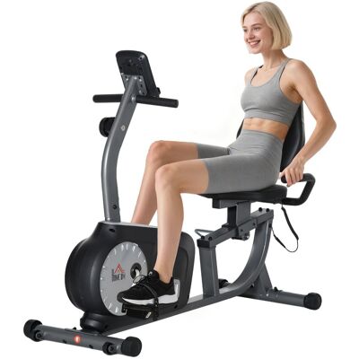 Rower treningowy HOMCOM z ergometrem i monitorem LCD, regulowanym oporem, z czujnikami tętna, regulowanym oparciem, rowerami fitness o udźwigu do 11.. Rower treningowy HOMCOM z ergometrem i monitorem LCD, regulowanym oporem, z czujnikami tętna, regulowanym oparciem, rowerami fitness o udźwigu do 11..