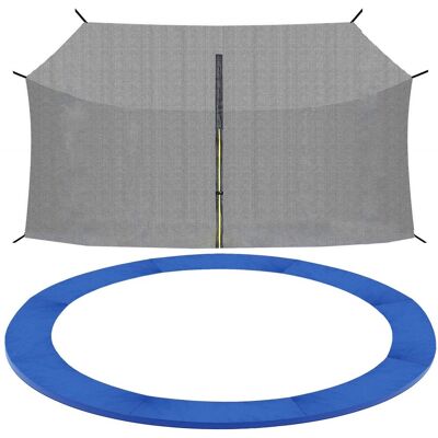 Springos Siatka Do Trampoliny Wewnętrzna Z Osłoną Na Sprężyny 305 Cm 10 Ft 6 Słupków Niebieska Springos Siatka Do Trampoliny Wewnętrzna Z Osłoną Na Sprężyny 305 Cm 10 Ft 6 Słupków Niebieska