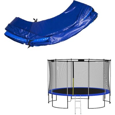 Springos Siatka Do Trampoliny Zewnętrzna Z Osłoną Na Sprężyny 366 Cm 12 Ft 8 Słupków Niebieska Springos Siatka Do Trampoliny Zewnętrzna Z Osłoną Na Sprężyny 366 Cm 12 Ft 8 Słupków Niebieska