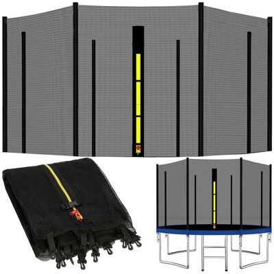 Springos Siatka Do Trampoliny Zewnętrzna Z Osłoną Na Sprężyny 396 Cm 13 Ft 8 Słupków Niebieska Springos Siatka Do Trampoliny Zewnętrzna Z Osłoną Na Sprężyny 396 Cm 13 Ft 8 Słupków Niebieska