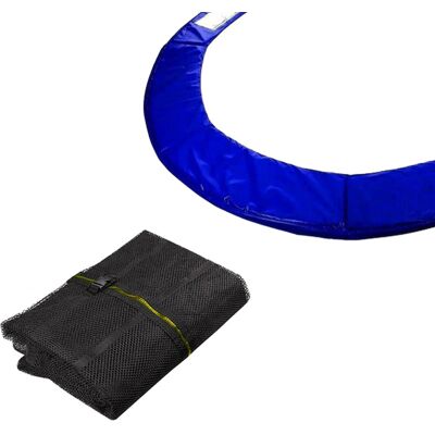 Springos Siatka Do Trampoliny Zewnętrzna Z Osłoną Na Sprężyny 427 Cm 14 Ft 8 Słupków Niebieska Springos Siatka Do Trampoliny Zewnętrzna Z Osłoną Na Sprężyny 427 Cm 14 Ft 8 Słupków Niebieska