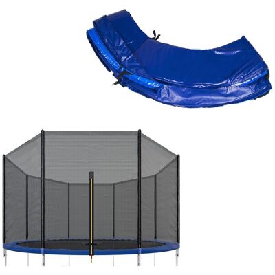 Springos Siatka Do Trampoliny Zewnętrzna Z Osłoną Na Sprężyny 460 Cm 15 Ft 10 Słupków Niebieska Springos Siatka Do Trampoliny Zewnętrzna Z Osłoną Na Sprężyny 460 Cm 15 Ft 10 Słupków Niebieska