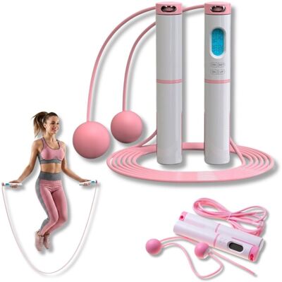 Inny producent SKAKANKA LED z LICZNIKIEM SPORTOWA RÓŻOWA UNIWERSALNA na SIŁOWNIĘ do DOMU Inny producent SKAKANKA LED z LICZNIKIEM SPORTOWA RÓŻOWA UNIWERSALNA na SIŁOWNIĘ do DOMU