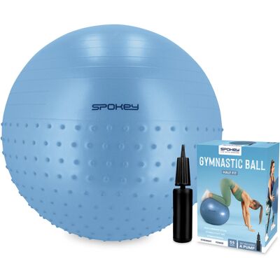 Spokey HALF FIT Niebieska 55cm Piłka gimnastyczna - Sprzęt do fitness Spokey HALF FIT Niebieska 55cm Piłka gimnastyczna - Sprzęt do fitness