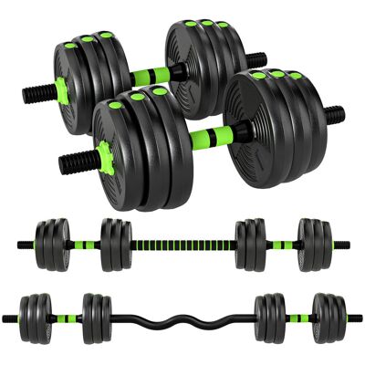 SPORTNOW Zestaw hantli regulowany 20 KG, krótkie hantle, sztangi SPORTNOW Zestaw hantli regulowany 20 KG, krótkie hantle, sztangi