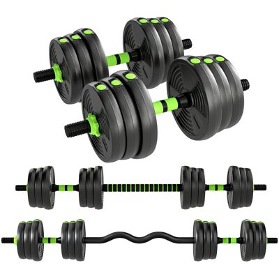 SPORTNOW Zestaw hantli regulowanych 25 kg do treningu w domu i siłowni SPORTNOW Zestaw hantli regulowanych 25 kg do treningu w domu i siłowni