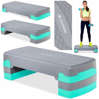 STEP do ćwiczeń fitness AEROBIKU 3 stopnie SAPPHIRE SG-048 modułowy PODEST STEP do ćwiczeń fitness AEROBIKU 3 stopnie SAPPHIRE SG-048 modułowy PODEST