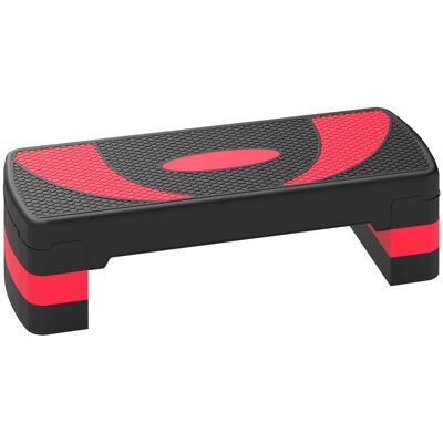 Homcom Stepper do aerobiku, fitness, sportu, gimnastyki, z regulacją wysokości, 3 poziomy Homcom Stepper do aerobiku, fitness, sportu, gimnastyki, z regulacją wysokości, 3 poziomy