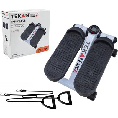 TEKAN Stepper Do Ćwiczeń Nóg Pośladków Fitness Prosty 2W1 Z Licznikiem Z Linkami TEKAN Stepper Do Ćwiczeń Nóg Pośladków Fitness Prosty 2W1 Z Licznikiem Z Linkami