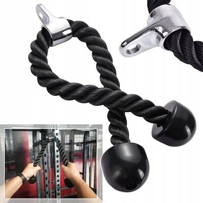 Fixem SZNUR LINA UCHWYT DO ĆWICZEŃ WYCIĄGU ATLASU GÓRNEGO DOLNEGO TRICEPS Fixem SZNUR LINA UCHWYT DO ĆWICZEŃ WYCIĄGU ATLASU GÓRNEGO DOLNEGO TRICEPS