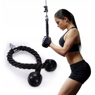 Inny producent Sznur Lina Uchwyt Do Wyciągu Dolnego Górnego Atlasu Ćwiczenie Triceps Atlas Inny producent Sznur Lina Uchwyt Do Wyciągu Dolnego Górnego Atlasu Ćwiczenie Triceps Atlas