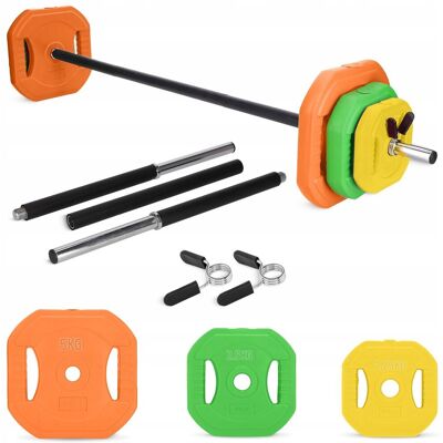 Sztanga body pump 4FIZJO fitness z obciążeniem 20kg Sztanga body pump 4FIZJO fitness z obciążeniem 20kg