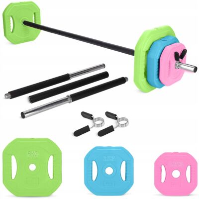 Sztanga body pump 4FIZJO fitness z obciążeniem 20kg Sztanga body pump 4FIZJO fitness z obciążeniem 20kg