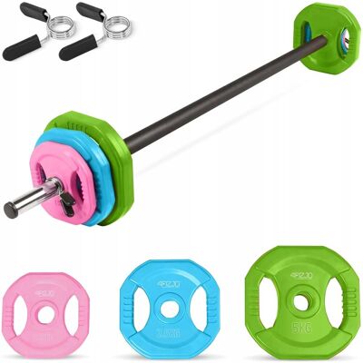 4FIZJO Sztanga Body Pump Fitness Zestaw Obciążenie 20kg 4FIZJO Sztanga Body Pump Fitness Zestaw Obciążenie 20kg
