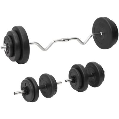 VMP Sztanga łamana i hantle z obciążnikami, 60 kg VMP Sztanga łamana i hantle z obciążnikami, 60 kg