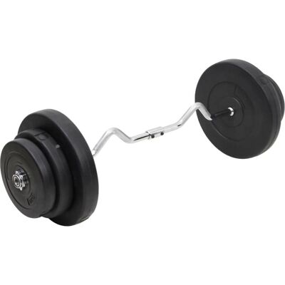 VMP Sztanga z gryfem łamanym i obciążnikami, 60 kg VMP Sztanga z gryfem łamanym i obciążnikami, 60 kg