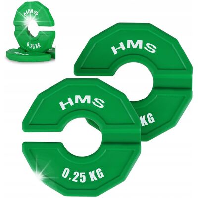 HMS Talerze Obciążenie Progresywne 0,5kg 2szt 0,25kg Na Gryf Sztangę Hantle HMS Talerze Obciążenie Progresywne 0,5kg 2szt 0,25kg Na Gryf Sztangę Hantle