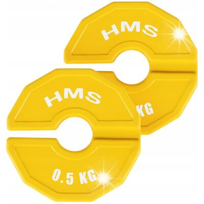 HMS Talerze Progresywne Na Sprzęt Sztangę Gryf Do Treningu Siłowego 2x0,5 kg HMS Talerze Progresywne Na Sprzęt Sztangę Gryf Do Treningu Siłowego 2x0,5 kg