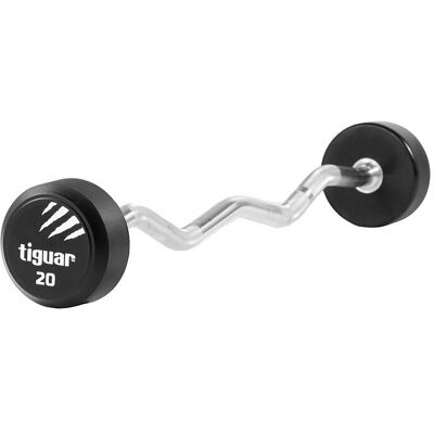Tiguar Barbell łamany, srebrno-czarny, 20 kg Tiguar Barbell łamany, srebrno-czarny, 20 kg