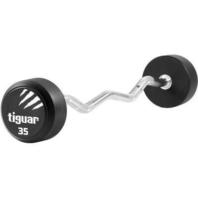 Tiguar Barbell łamany, srebrno-czarny, 35 kg Tiguar Barbell łamany, srebrno-czarny, 35 kg