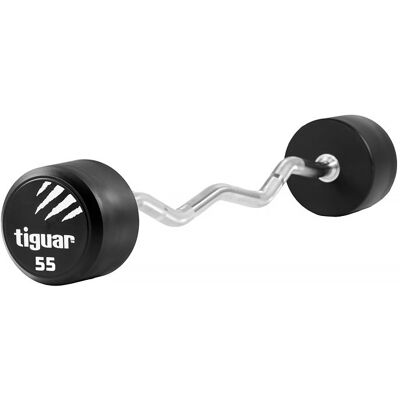 Tiguar Barbell łamany, srebrno-czarny, 55 kg Tiguar Barbell łamany, srebrno-czarny, 55 kg