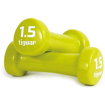 Hantle winylowe Tiguar - 1,5kg para - Sprzęt do ćwiczeń Hantle winylowe Tiguar - 1,5kg para - Sprzęt do ćwiczeń