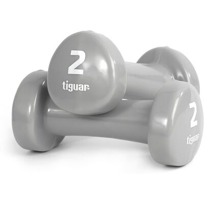 Tiguar 2 kg winylowe hantle - Vinyylikäsipainot Tiguar 2 kg winylowe hantle - Vinyylikäsipainot