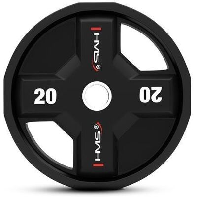 HMS TPC20 Olimpijska płyta z poliuretanu - 20 kg HMS TPC20 Olimpijska płyta z poliuretanu - 20 kg