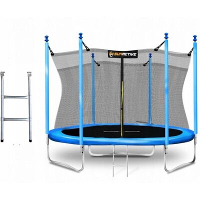 Inny producent SunActive, Trampolina ogrodowa z siatką wewnętrzną i drabinką, 8 ft 252 cm Inny producent SunActive, Trampolina ogrodowa z siatką wewnętrzną i drabinką, 8 ft 252 cm