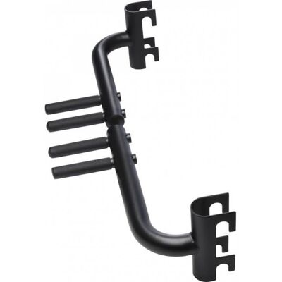 Gorilla Sports Uchwyty równoległe, czarny Gorilla Sports Uchwyty równoległe, czarny