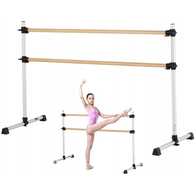 VEVOR BALLET BARRE PODWÓJNY DRĄŻEK DO TAŃCA WOLNOSTOJĄCY REGULOWANY MOCNY VEVOR BALLET BARRE PODWÓJNY DRĄŻEK DO TAŃCA WOLNOSTOJĄCY REGULOWANY MOCNY