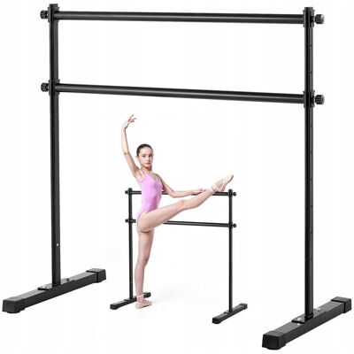 VEVOR BALLET BARRE PODWÓJNY DRĄŻEK DO TAŃCA WOLNOSTOJĄCY REGULOWANY MOCNY VEVOR BALLET BARRE PODWÓJNY DRĄŻEK DO TAŃCA WOLNOSTOJĄCY REGULOWANY MOCNY