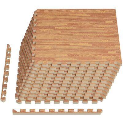 vidaXL Mata podłogowa 12 pcs drewno 4,32 m² Pianka EVA vidaXL Mata podłogowa 12 pcs drewno 4,32 m² Pianka EVA