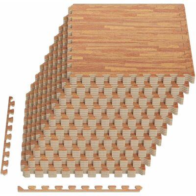 vidaXL Mata podłogowa 40 pcs drewno 14,4 m² Pianka EVA vidaXL Mata podłogowa 40 pcs drewno 14,4 m² Pianka EVA