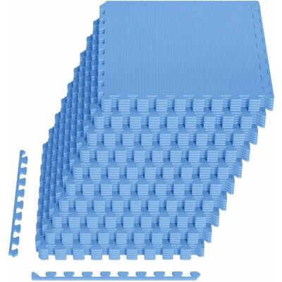 vidaXL Mata podłogowa 40 pcs niebieski 14,4 m² Pianka EVA vidaXL Mata podłogowa 40 pcs niebieski 14,4 m² Pianka EVA