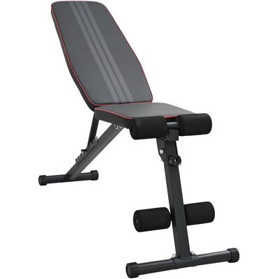 vidaXL Regulowana ławka składana 230 kg czarna stal vidaXL Regulowana ławka składana 230 kg czarna stal