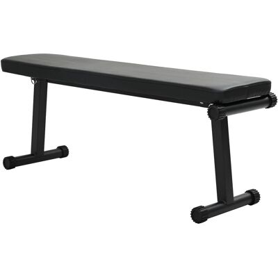 vidaXL Składana ławka treningowa 100 kg Czarna 107x27x41 cm Stal vidaXL Składana ławka treningowa 100 kg Czarna 107x27x41 cm Stal