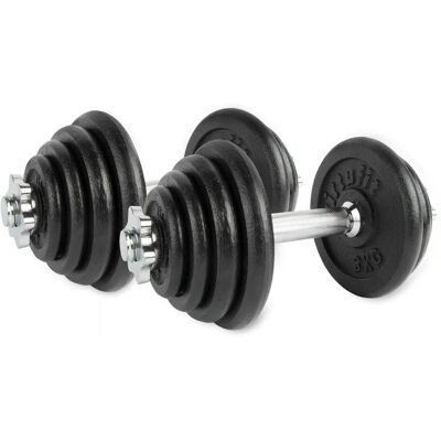 Inny producent Virtufit Regulowany Zestaw Hantli Pro - Zestaw Sztangi - Żeliwo - 1 X 15 Kg Virtufit Inny producent Virtufit Regulowany Zestaw Hantli Pro - Zestaw Sztangi - Żeliwo - 1 X 15 Kg Virtufit