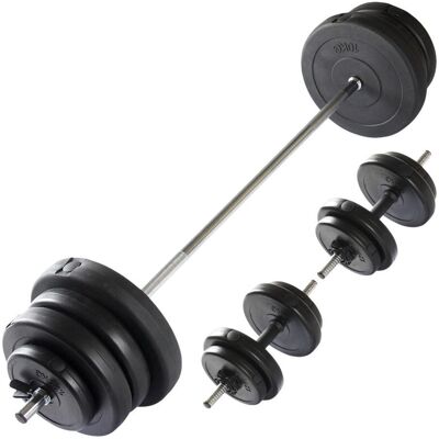 Inny producent Virtufit Regulowany Zestaw Sztangi - Zestaw Hantli - 60.5 Kg - Czarny Virtufit Inny producent Virtufit Regulowany Zestaw Sztangi - Zestaw Hantli - 60.5 Kg - Czarny Virtufit
