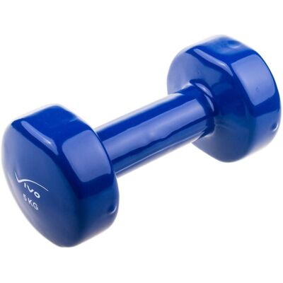 Vivo, Hantle winylowe, granatowy, 5 kg Vivo, Hantle winylowe, granatowy, 5 kg