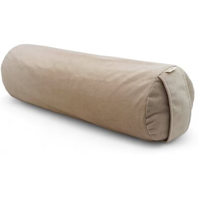La Mujer wałek do jogi, bolster, wałek z łuską gryki - beżowy La Mujer wałek do jogi, bolster, wałek z łuską gryki - beżowy